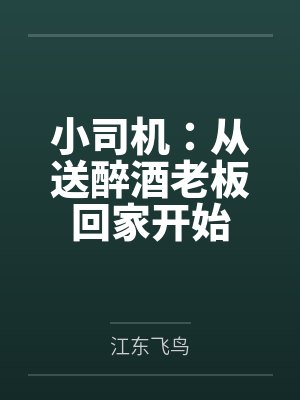 小司机：从送醉酒老板回家开始