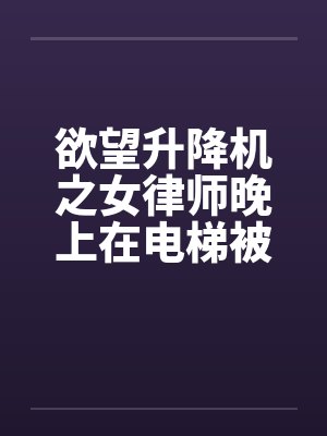 欲望升降机之女律师晚上在电梯被 欲望升降机之女律师晚上在电梯被