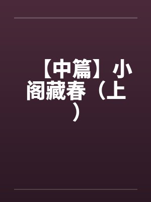 【中篇】小阁藏春(上) 【中篇】小阁藏春(上)